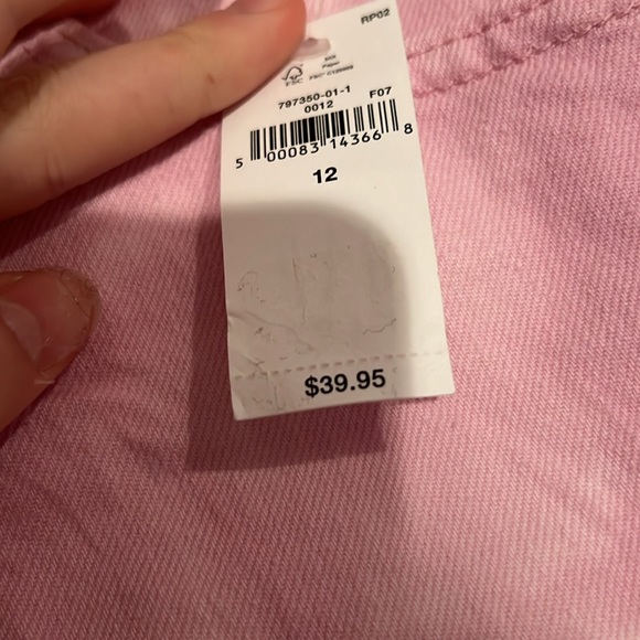 NWT girls gap purple and white tie die denim summer shorts size 12 - Picture 5 of 5